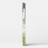 Weiße Daisy auf Grau Case-Mate iPhone Hülle (Rückseite / Links)