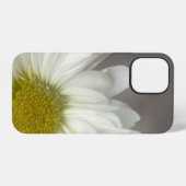 Weiße Daisy auf Grau iPhone Hülle (Rückseite (Horizontal))