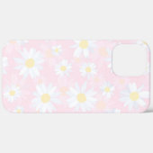 Weiße Daisy-Blume Rosa Bläschen Case-Mate iPhone Hülle (Rückseite / Rechts)