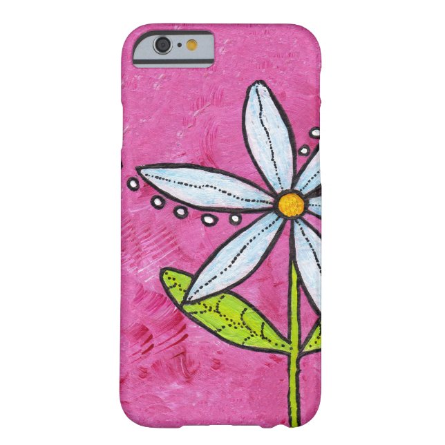 Weiße Daisy-Blume Rosa Case-Mate iPhone Hülle (Rückseite)
