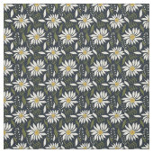 Weiße Daisy Blumenmuster Stoff (Muster)