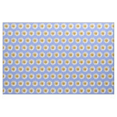 Weiße Daisy-Muster auf hellblauem Hintergrund Stoff (Yard (91,4 cm))