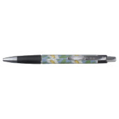 Weiße Daisy Schwarzer Stift (Rückseite)