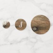 Weiße Daisy- und Braunwaldlandhochzeit Konfetti (Rückseiten)