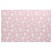 Weiße Damasken mit lackiertem, pastellrosa Hinterg Stoff (Fat Quarter (45,7 x 55,9 cm))