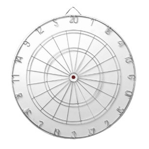 Weiße Dart-Scheibe Dartscheibe