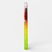 weiße Dehnen mit Regentropfen auf Regenbogen Case-Mate iPhone Hülle (Hinten/Links)