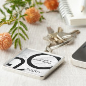 Weiße Dekade 20. Geburtstag Schlüsselanhänger (Seite)
