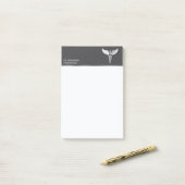 Weiße, detaillierte Caduceus Warm-graue Medizin Post-it Klebezettel (Auf Schreibtisch)