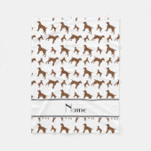 Weiße deutsche Hunde des kurzhaarigen Zeigers des Fleecedecke (Vorderseite)