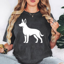 Weiße Deutsche Schäferhund-Silhouette
