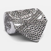 Weiße Diamant Bling Krawatte (Gerollt)