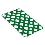 Weiße Diamanten auf Grün Magnet (Rechte Seite)