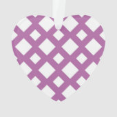 Weiße Diamanten auf Lavendel Ornament (Rückseite)