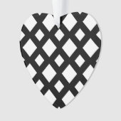 Weiße Diamanten auf schwarz Ornament (Vorderseite)