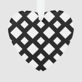 Weiße Diamanten auf schwarz Ornament (Vorderseite)