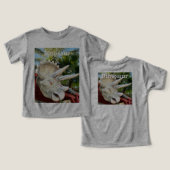 Weiße Dinosaurier (Design Vorderseite & Rückseite)