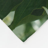 Weiße Dogwood-Blume blüht Muster Fleecedecke (Ecke)