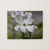Weiße Dogwood-Blume Puzzle (Horizontal)
