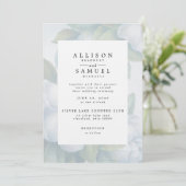 Weiße Dogwood-Blüten Einladung (Stehend Vorderseite)