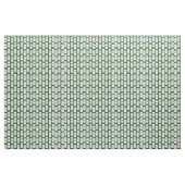 Weiße Dominosteine mit schwarzen Punkten auf grüne Stoff (Fat Quarter (45,7 x 55,9 cm))
