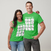 Weiße Dominosteine mit schwarzen Punkten Personali T-Shirt (Unisex)