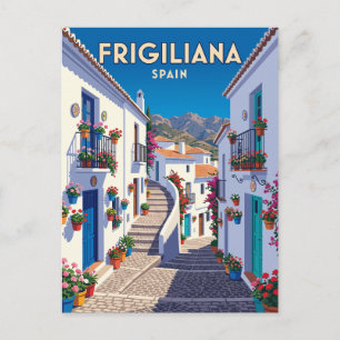 Weiße Dörfer von Frigiliana Spanien Postkarte