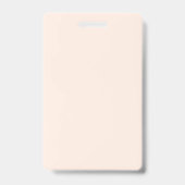 Weiße Doula mit weißer Blüte Ausweis (Rückseite)