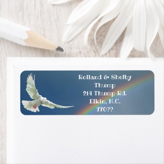 WEISSE DOVE MIT RAINBOW-ETIKETT (Insitu)