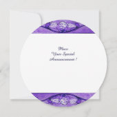 WEISSE DOVEN AM FENSTEMONOGRAMM EINLADUNG (Rückseite)