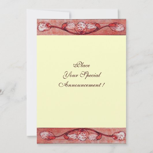 WEISSE DOVEN AM FENSTER,monogramm Gold aus Metall Einladung (Rückseite)