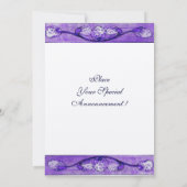 WEISSE DOVEN AUF DEM FENSTER, Champagner Einladung (Rückseite)