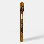 WEISSE DOVEN IN BROWN SEPIA, GEM STONE MONOGRAM Case-Mate iPhone HÜLLE (Rückseite / Rechts)