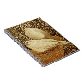 WEISSE DOVEN IN BROWN SEPIA NOTIZBLOCK (Rechte Seite)