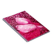 WEISSE DOVEN IN PINK FUCHSIA NOTIZBLOCK (Rechte Seite)