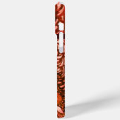 WEISSE DOVEN IN ROTEM MONOGRAM Case-Mate iPhone HÜLLE (Rückseite / Links)