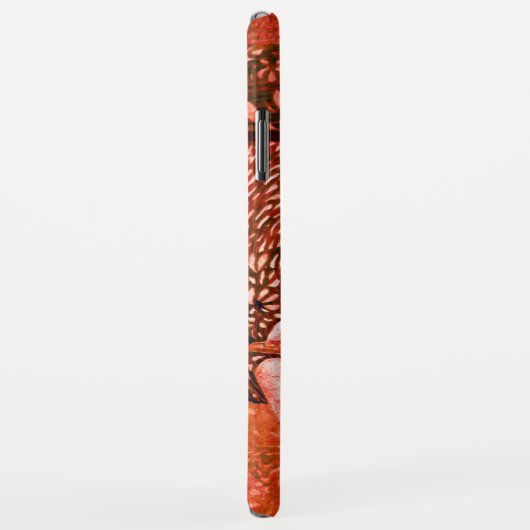 WEISSE DOVEN IN ROTEM MONOGRAM Case-Mate iPhone HÜLLE (Hinten/Rechts)