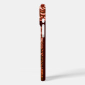 WEISSE DOVEN IN ROTEM MONOGRAM Case-Mate iPhone HÜLLE (Rückseite / Links)