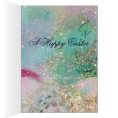 WEISSE DOVEN MIT OSTEREI, BLUE BOW, PINKROSEN (Innen (Rechts))