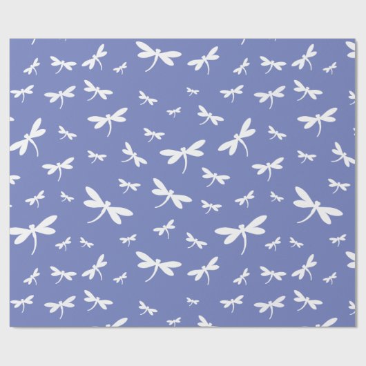 Weiße Drachenmuster - anpassbare BG-Farbe Geschenkpapier (Flach)