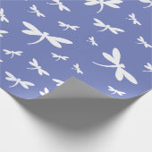 Weiße Drachenmuster - anpassbare BG-Farbe Geschenkpapier (Ecke)