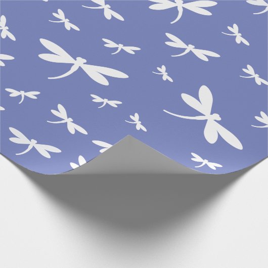 Weiße Drachenmuster - anpassbare BG-Farbe Geschenkpapier (Ecke)