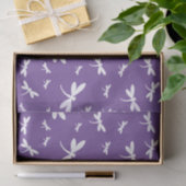 Weiße Drachenmuster - anpassbare BG-Farbe Seidenpapier (Geschenk)