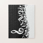 Weiße durcheinandergebrachte musikalische puzzle (Vertikal)