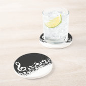 Weiße durcheinandergebrachte musikalische untersetzer (Seite)