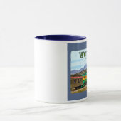 Weiße Durchlauf-Wecker-Tasse Tasse (Zentrum)