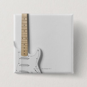Weiße E-Gitarre 3 Button