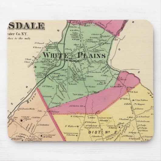 Weiße Ebenen, Scarsdale Städte Mousepad (Vorne)