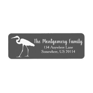 Weiße Egret- und Graufamilie