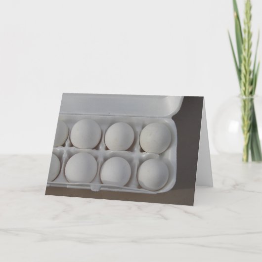Weiße Eier Karte (Vorderseite)